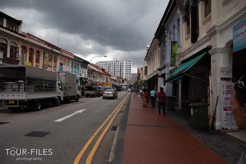 Strasse in Singapur